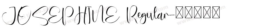 JOSEPHINE Regular字体转换
